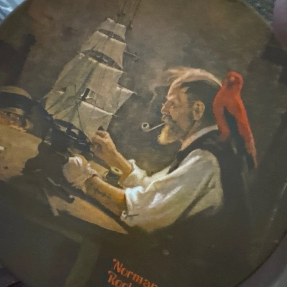 Knowles Nautical Art with Red Parrot